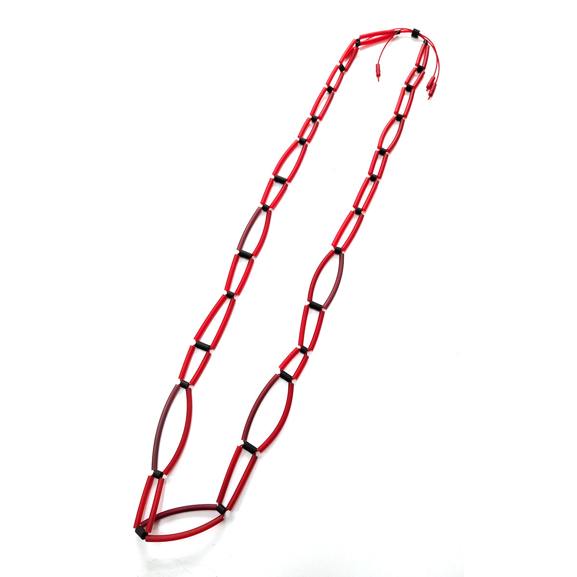 ALBA long necklace Red