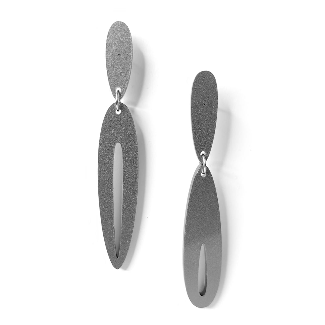 AMADEA post & drop earrings Antic Silver