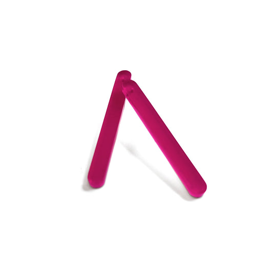 BETSY acrylic stud earrings Magenta