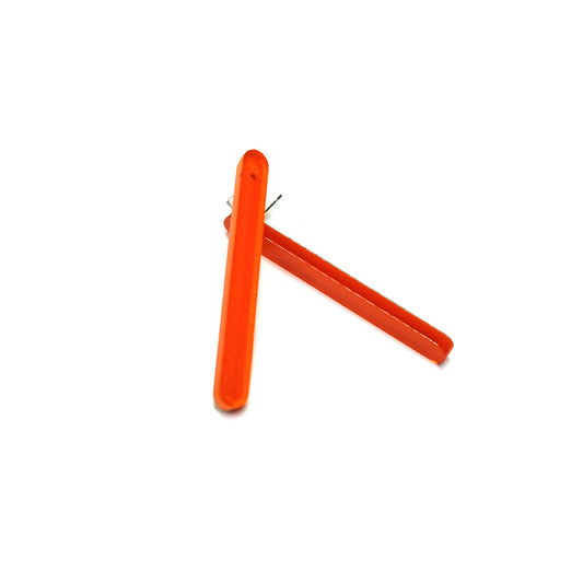 BETSY acrylic stud earrings Orange