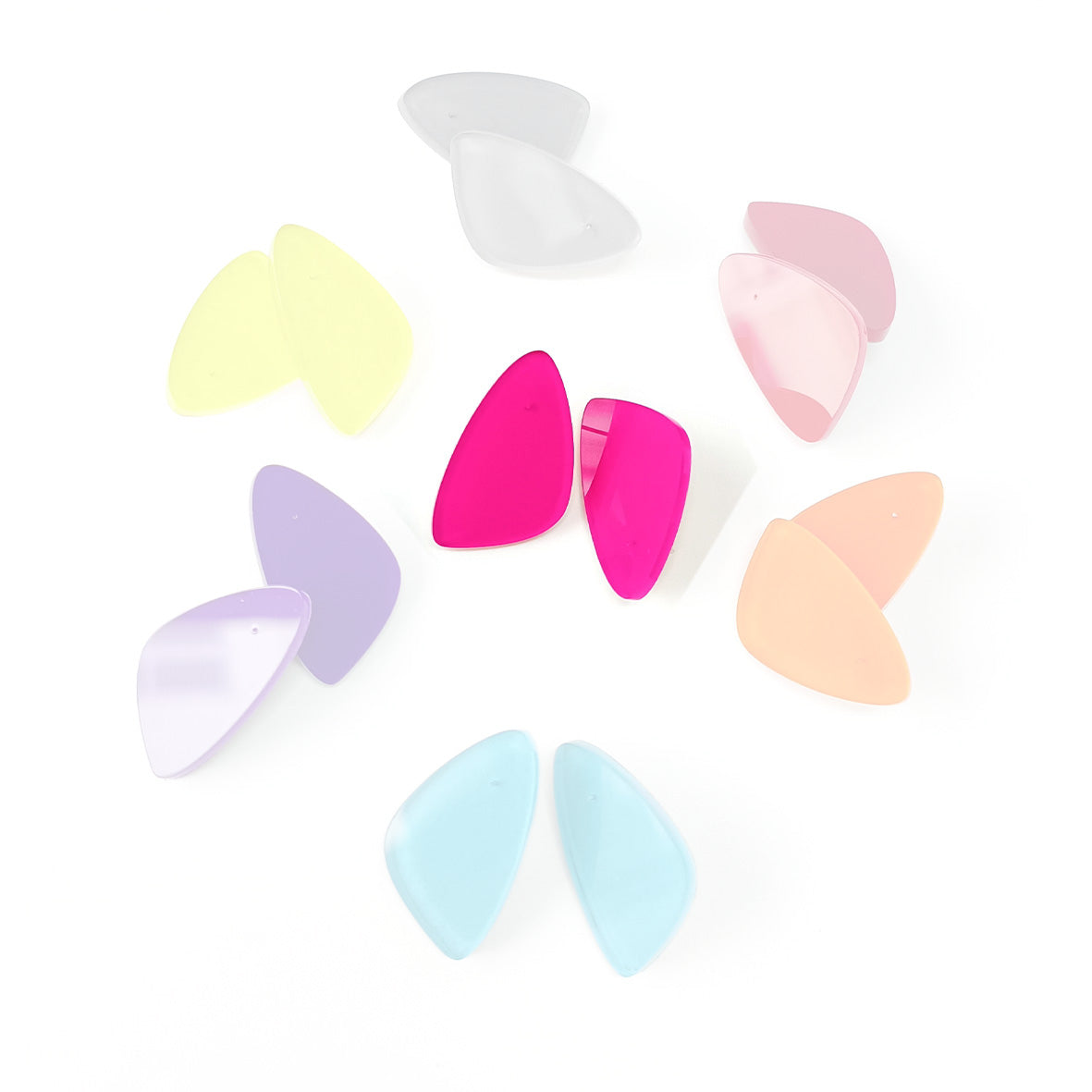 EMILY acrylic stud earrings Magenta