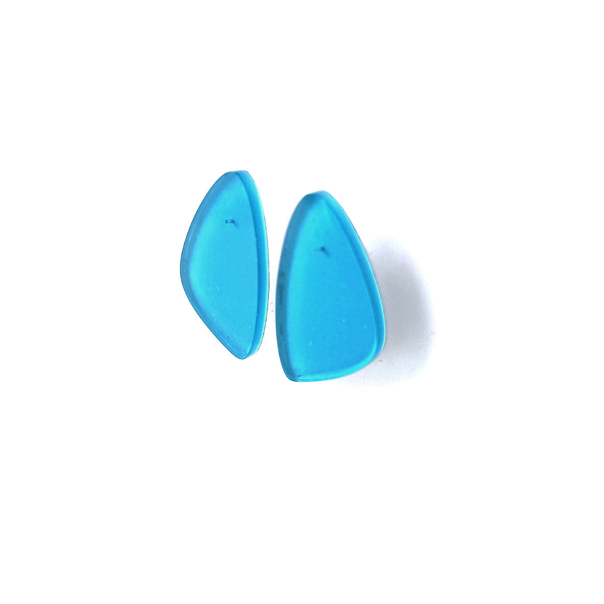 EMILY acrylic stud earrings Aqua Lake
