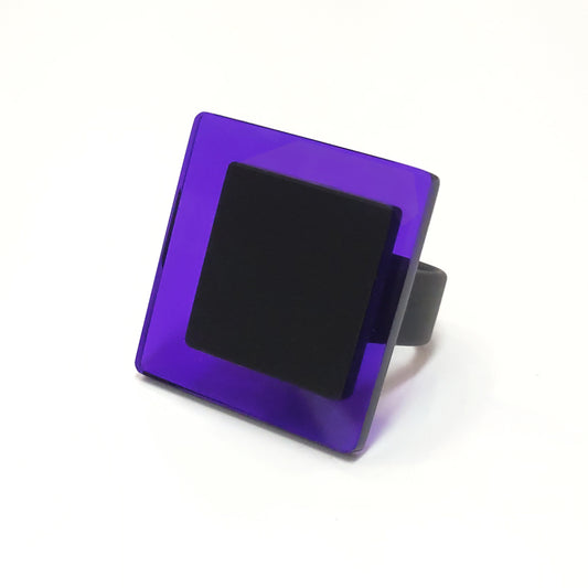 ERIKO ring Purple Translucent