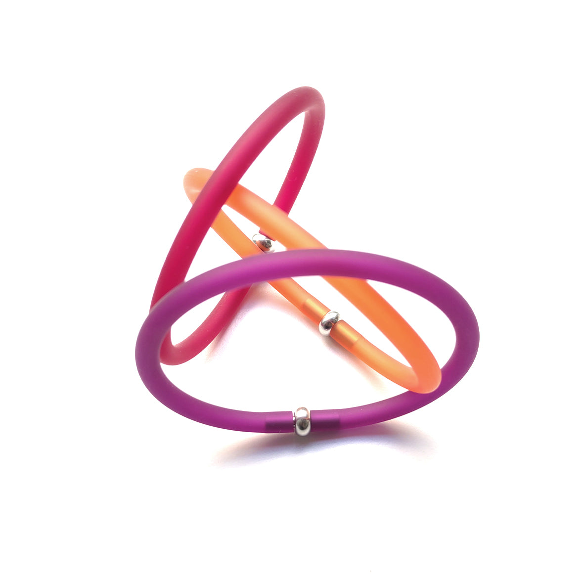 IBIZA Trio set of 3 rubber bracelets