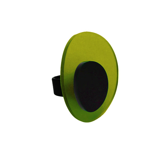 LEYA statement ring Khaki Green