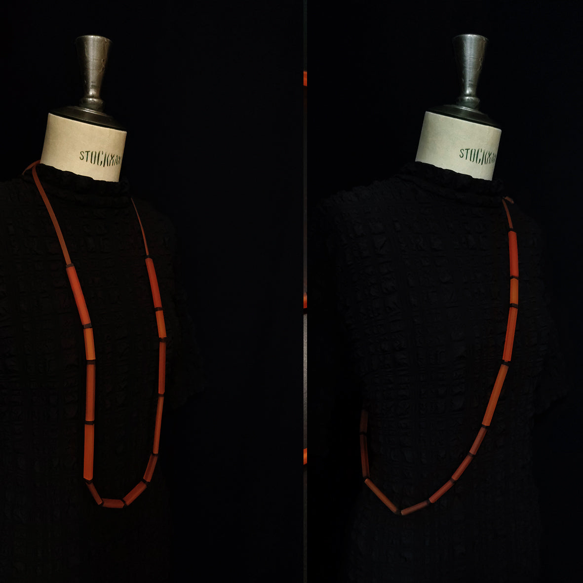 LORETA long necklace Orange Candy
