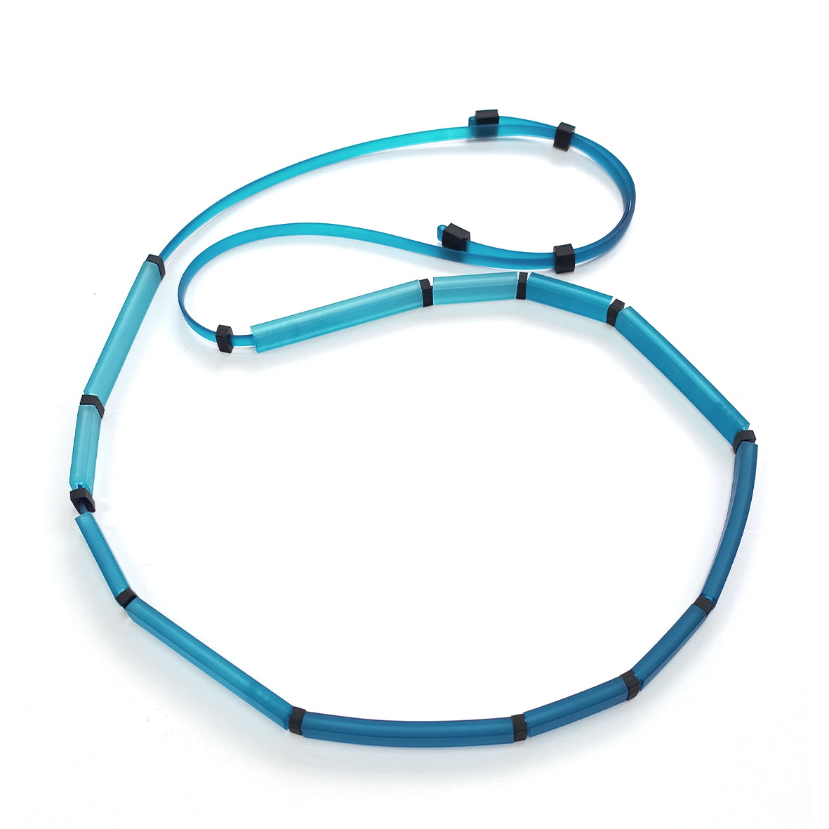 LORETA long necklace Turquoise Peacock