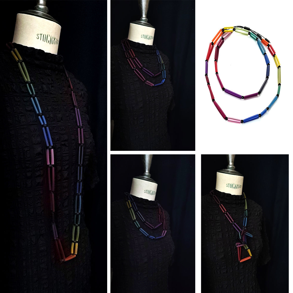 ALBA long necklace Choco