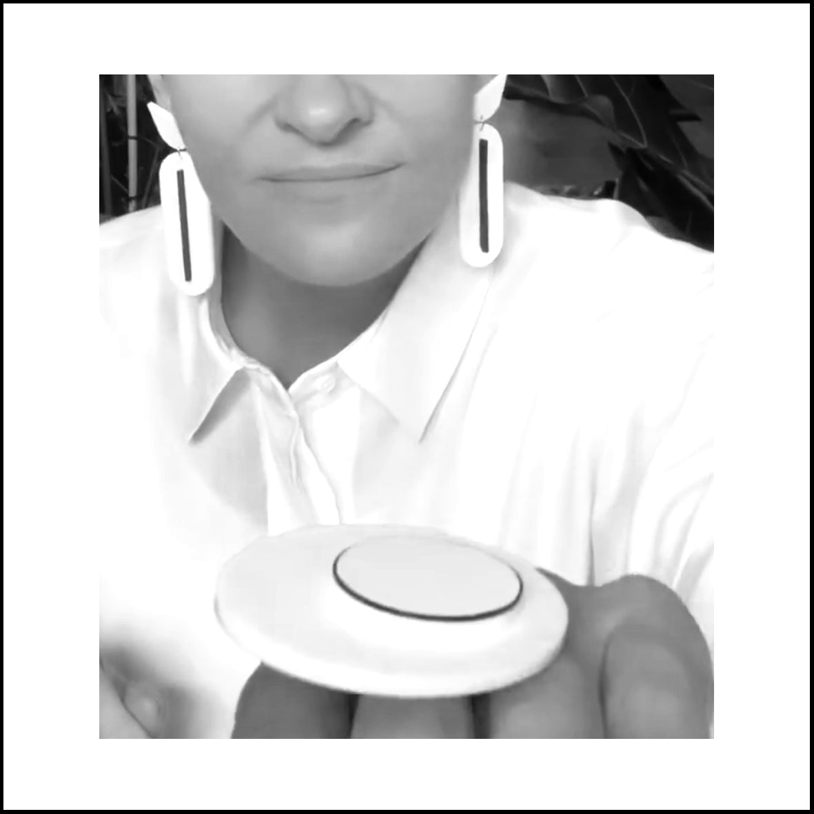 MOON statement ring Black Black