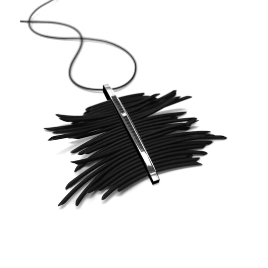 PILAR pendant Black / Crystal