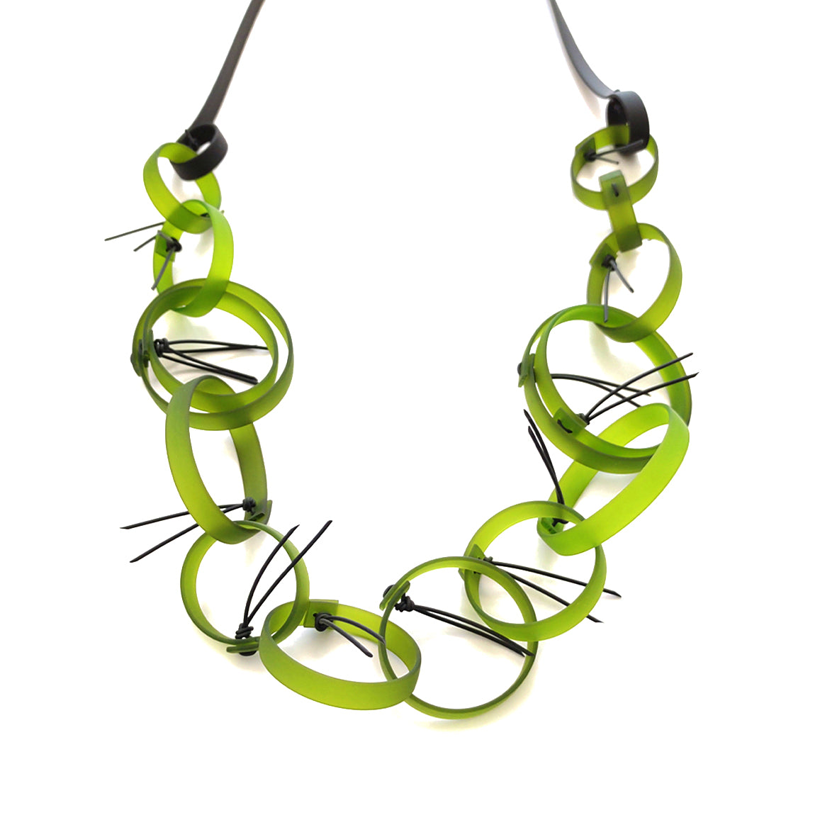 RITA long necklace Lime Green