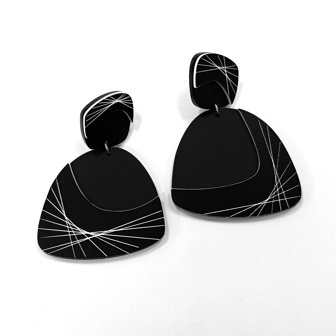 SOLVEIG clip-on earrings Black