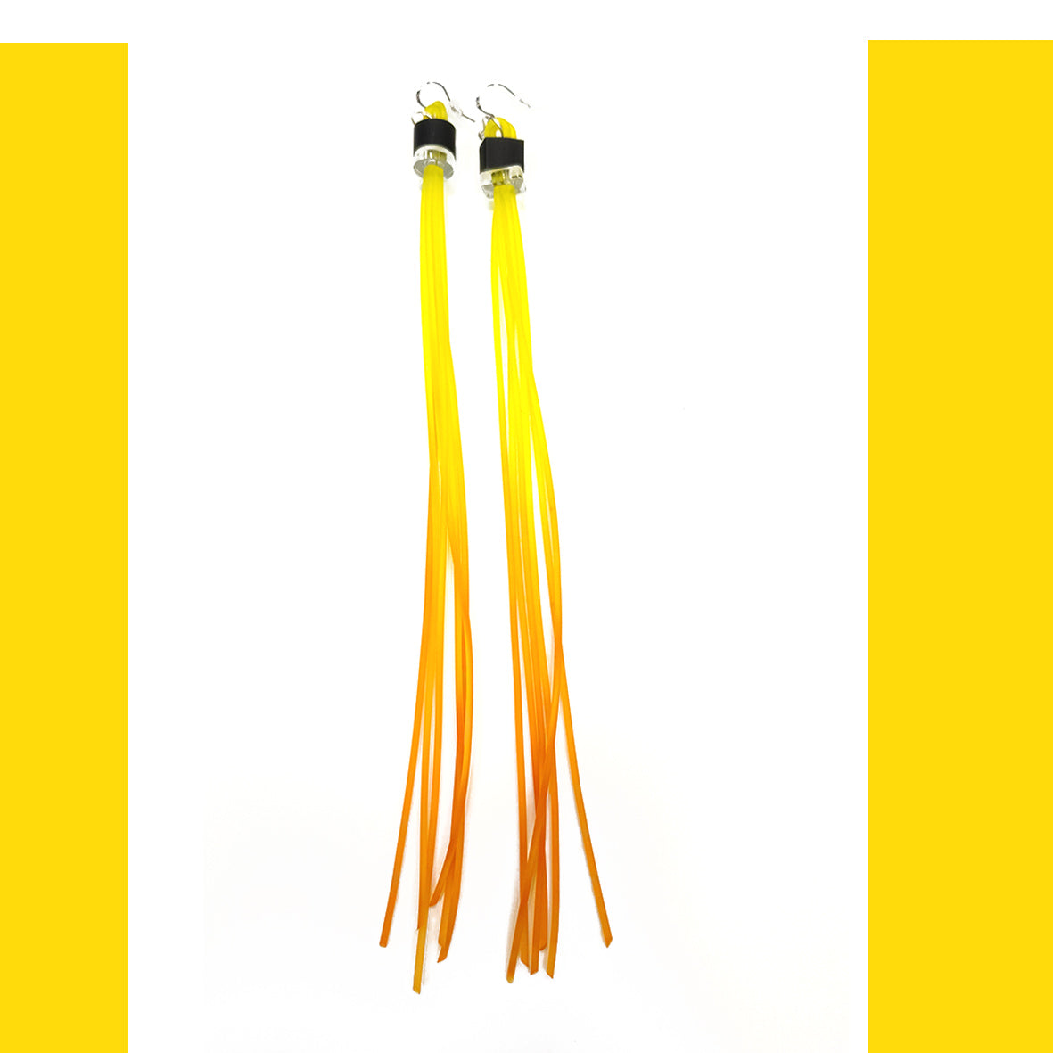 STROMBOLI boucles d'oreilles longues Jaune