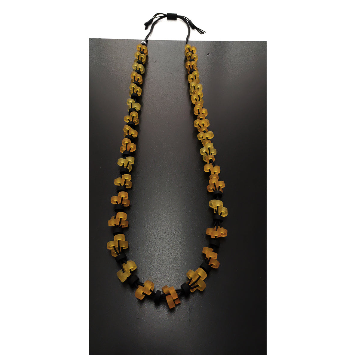 VERONA long necklace Ochre Bronze