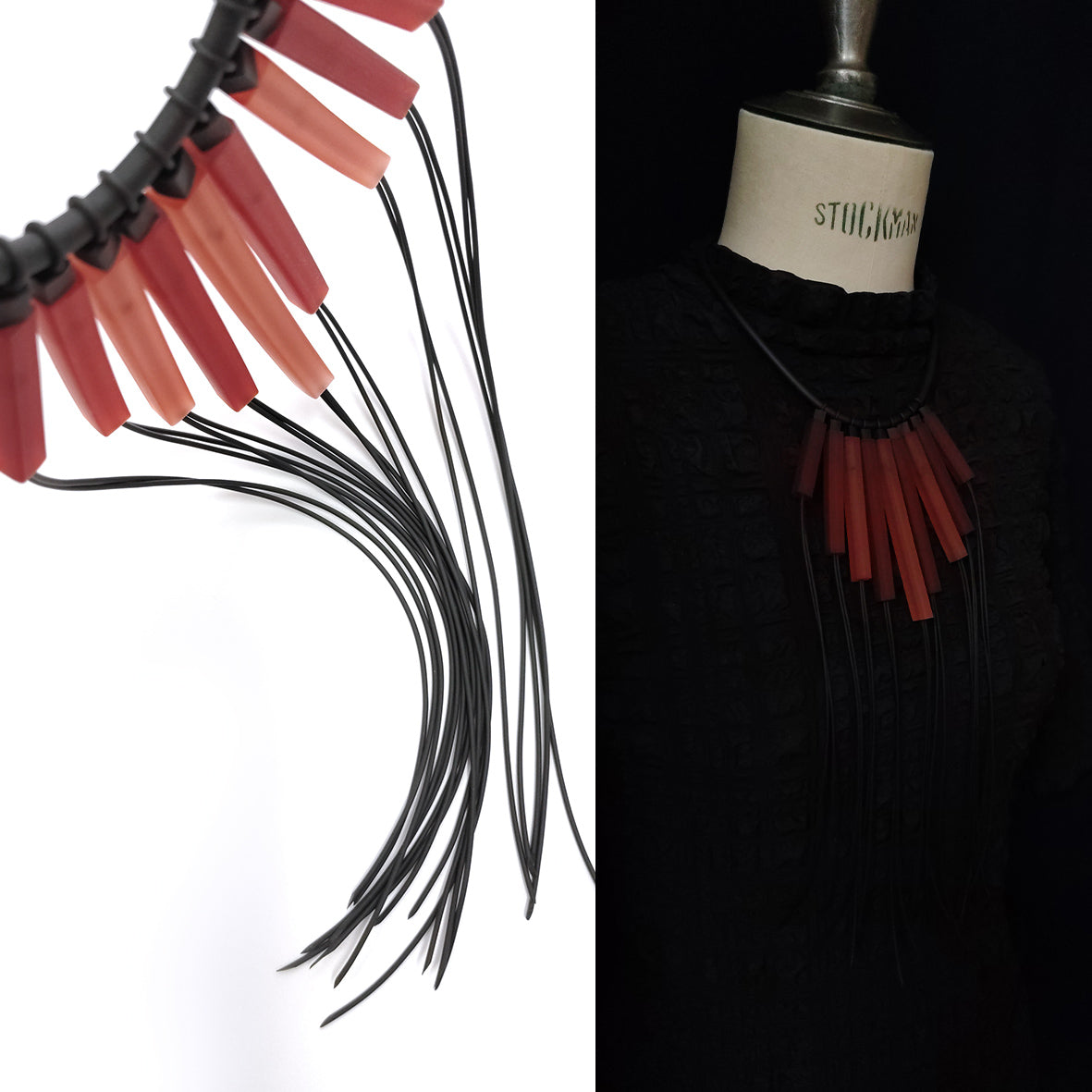 WANAKA necklace + DRIM°TRIO - free / SET Garnet