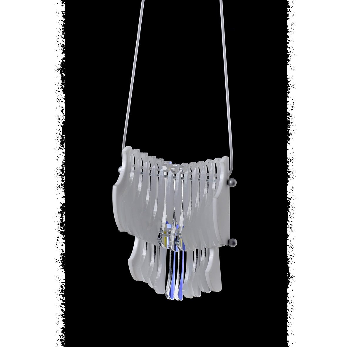 NIAGARA pendant - One of a Kind - Iridescent White
