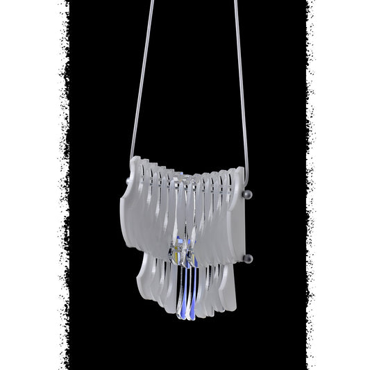 NIAGARA pendant - One of a Kind - Iridescent White