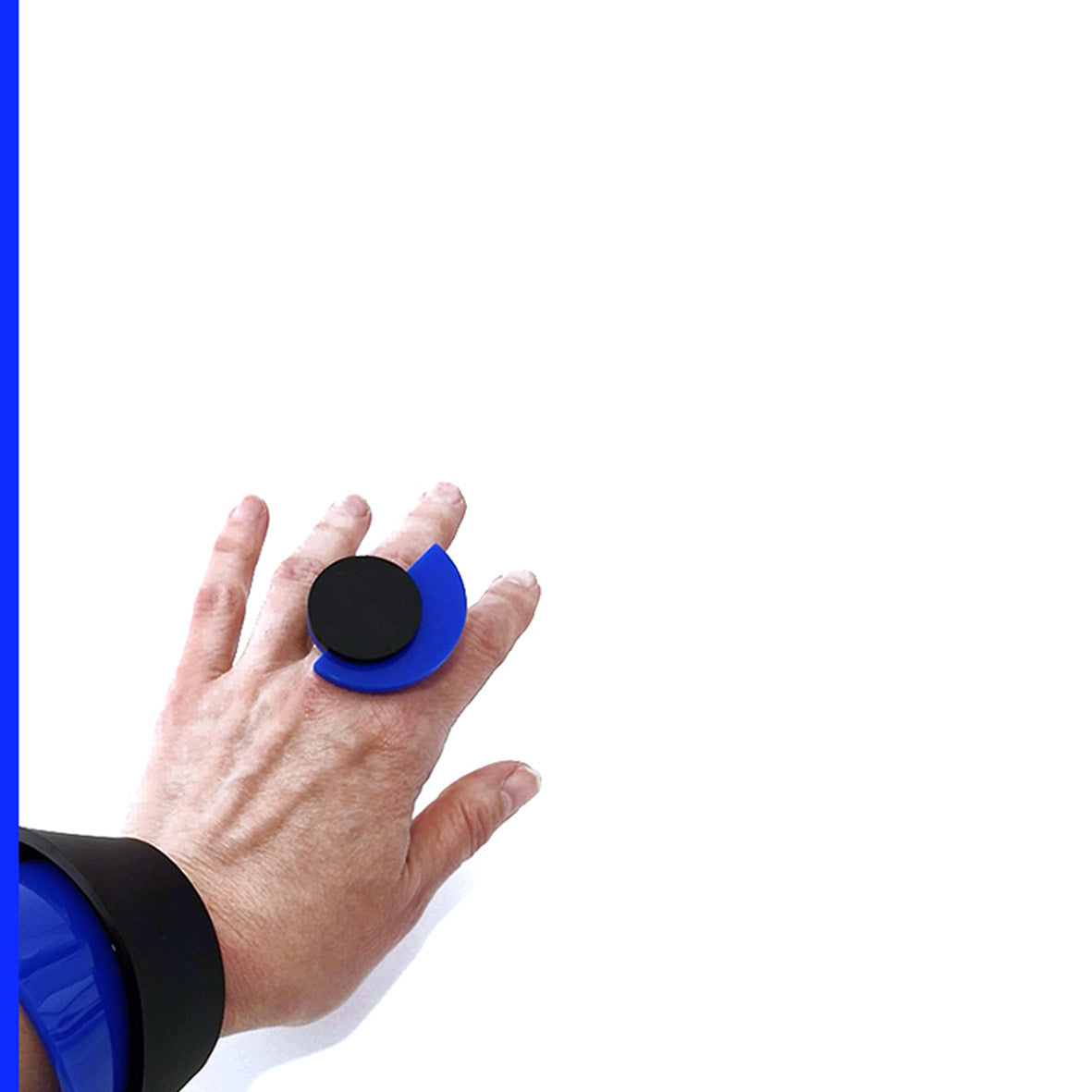 SUZAN bague Bleu et Noir