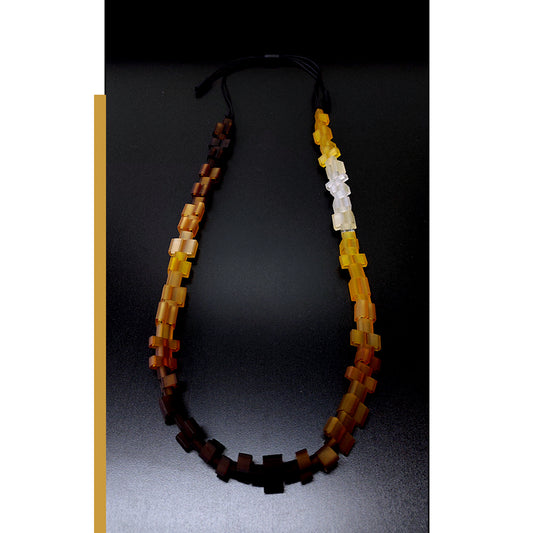 YALTA long necklace Ochre