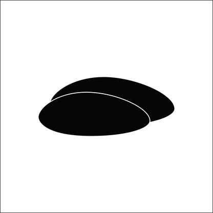 AKLI acrylic brooch Black