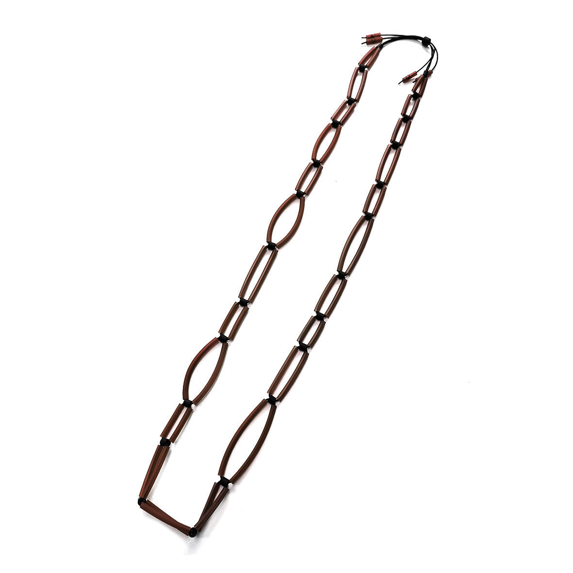 ALBA long necklace Choco