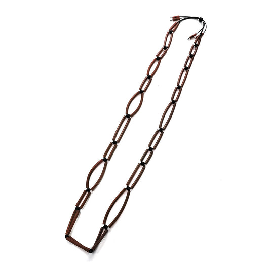 ALBA long necklace Choco