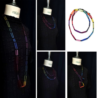 ALBA long necklace Violet