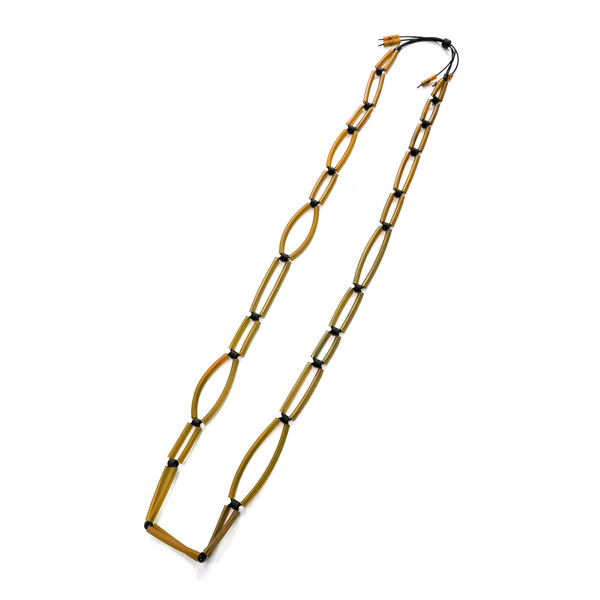 ALBA long necklace Ochre