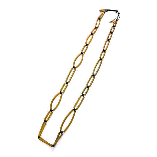 ALBA long necklace Ochre