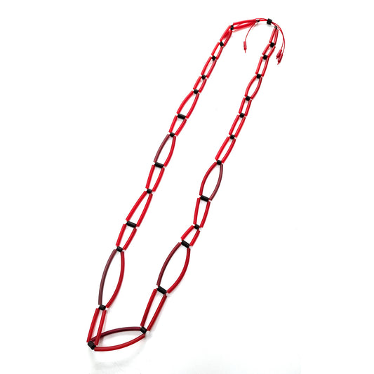 ALBA long necklace Red