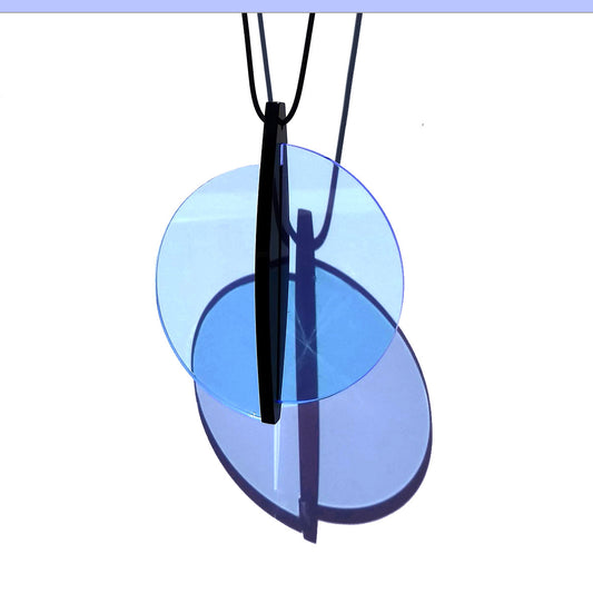 ALF graphic pendant Neon Blue