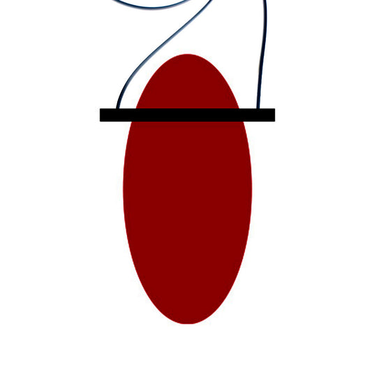 ALMAR pendant Carmine Red