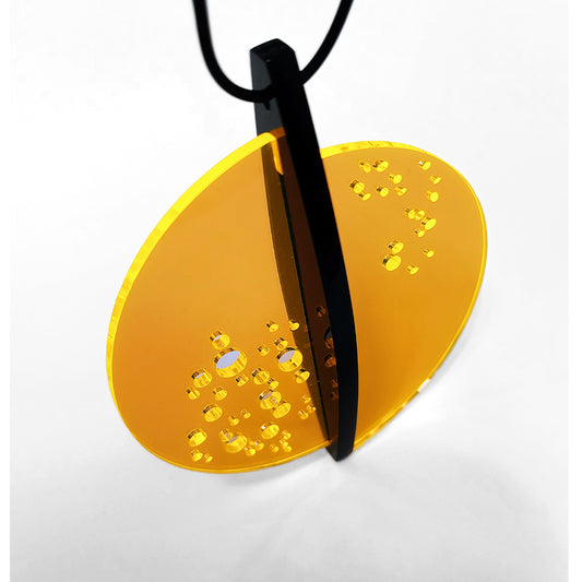 ALF "Colorado" graphic pendant Neon Yellow