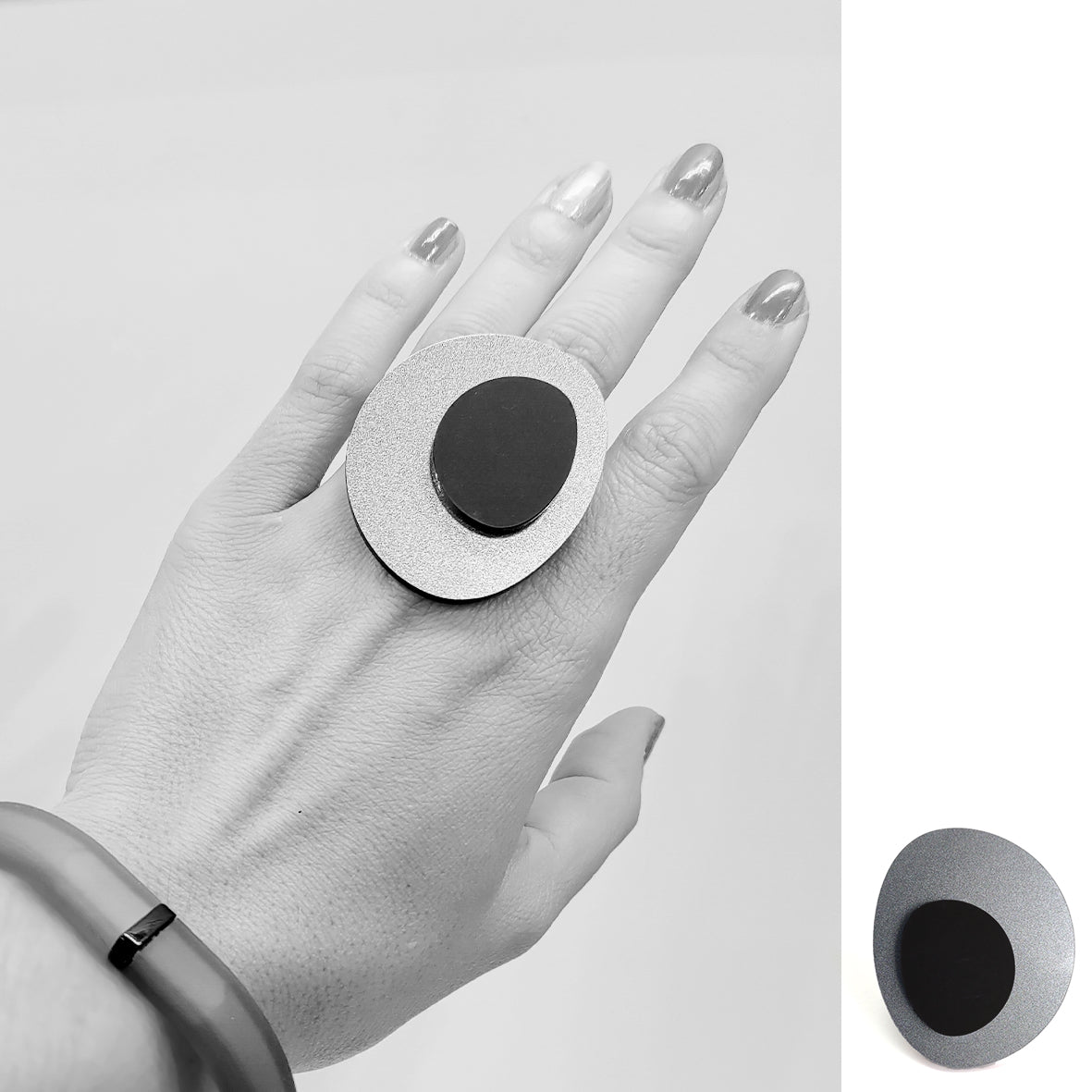 LEYA ring Antic Silver