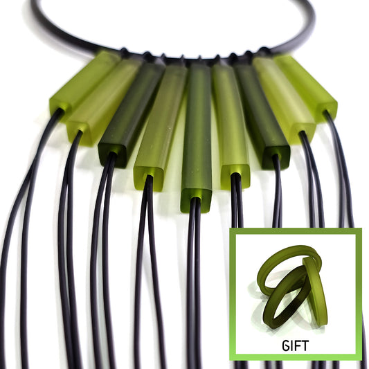 WANAKA collier + DRIM°TRIO - offert / LOT Lime Green