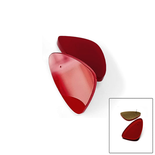 EMILY acrylic stud earrings Chilli Red