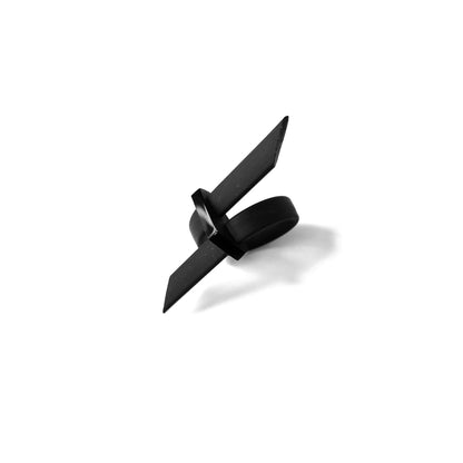 SANAGA bague ajustable Noir & Noir