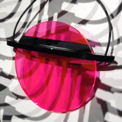 ILONA pendentif en Plexiglas Neon Fuchsia