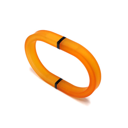 Set of KAYLEE bracelet & SANAGA ring Orange Candy