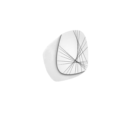 KIRSTEN acrylic brooch White