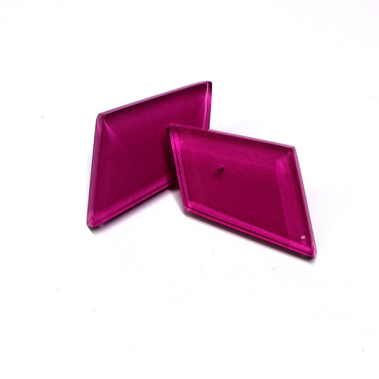 KYRA acrylic stud earrings Magenta