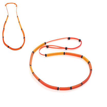 LORETA long necklace Orange Candy