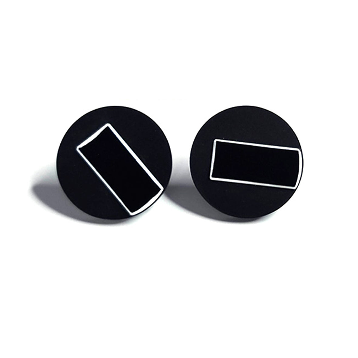 MARCIA stud earrings Black/Black