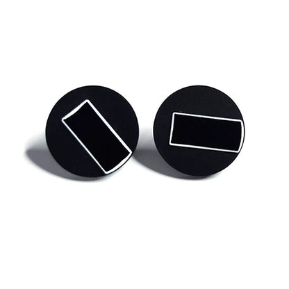 MARCIA stud earrings Black/Black