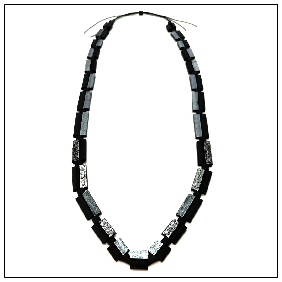 MEGARE long necklace Antic Silver