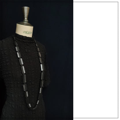 MEGARE long necklace Antic Silver