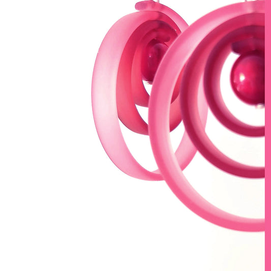 ORCHIDEE rubber earrings Fuchsia