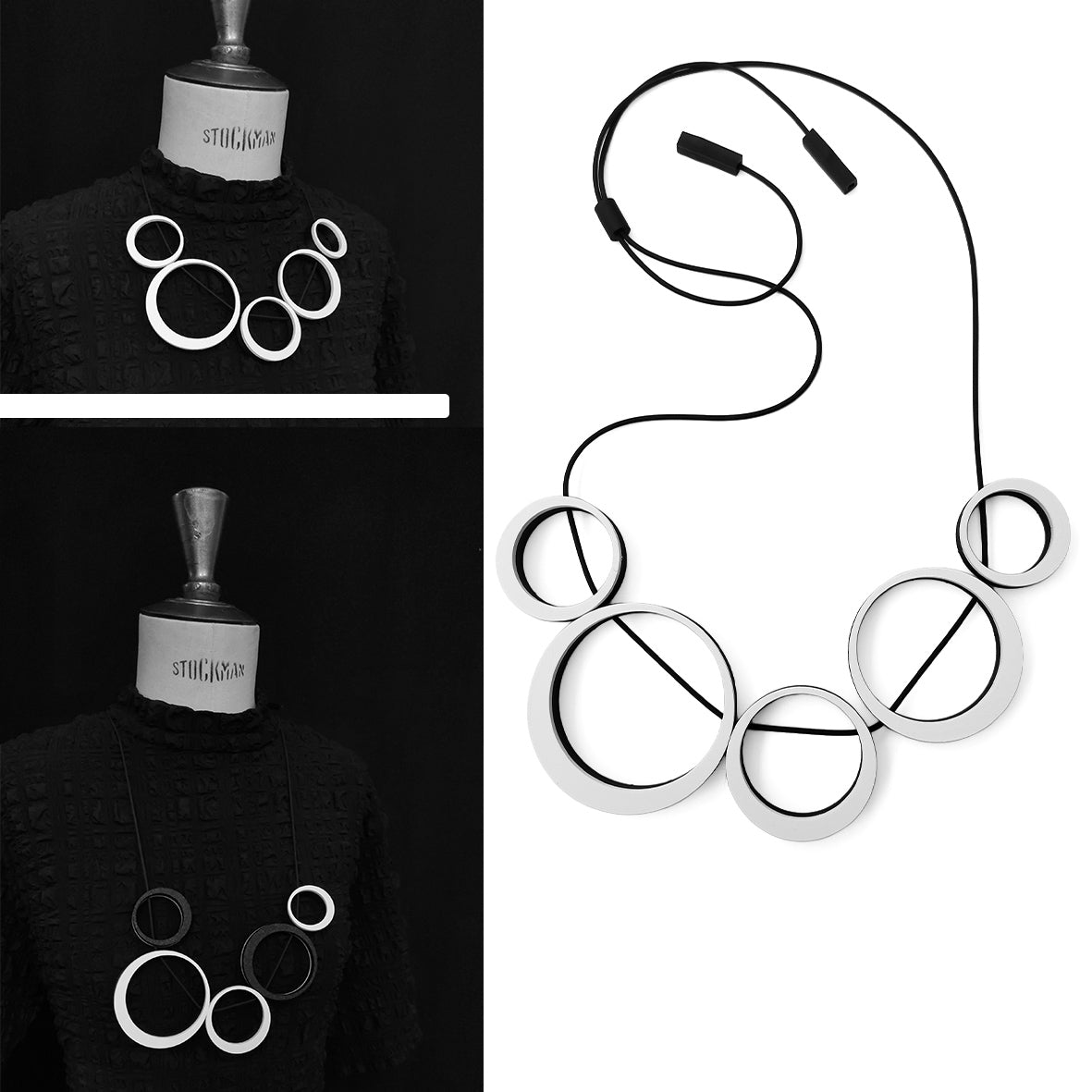 ORELIA reversible & adjustable necklace BAUHAUS line