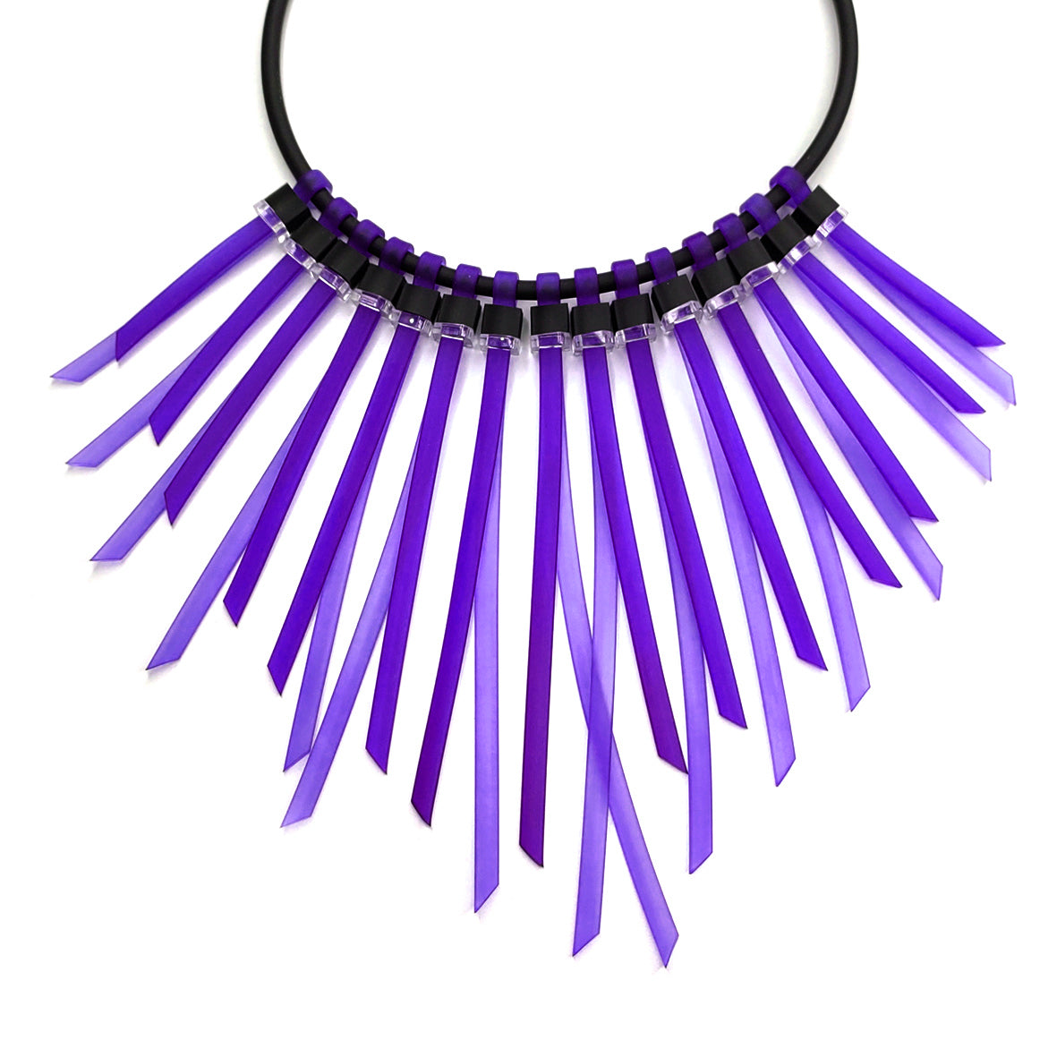 30% OFF SANTA-CRUZ "feather" necklace Violet "nude version"