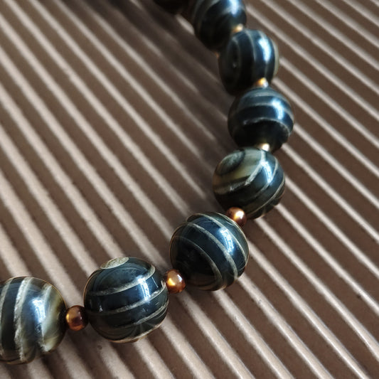  SONORA collier court en perles de résine Desert Stone